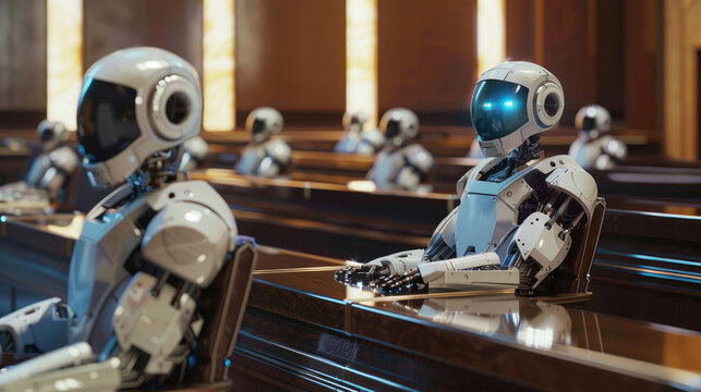 A shockwave ripples through a future legal assembly where exclusive AI judges arbitrate with unparalleled fairness