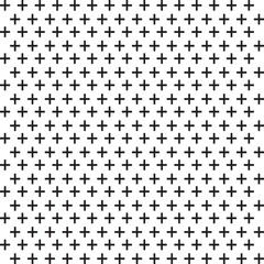 Background pattern seamless geometric plus sign abstract black colors vector. Geometric minimal style background design. Vector illustration.