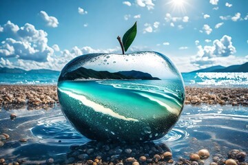 coconut on the beach