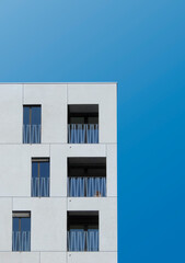 facade and architecture of a building minimalist