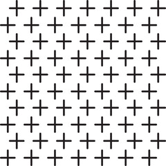 Obraz premium cross pattern with plus sign. mathematics geometry background . seamless cross. Vector illustration.