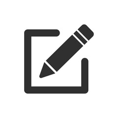 Edit compose black sign icon vector illustration