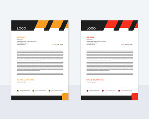 Corporate letterhead template for print