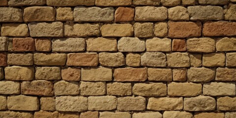 Obraz premium old red and brown mix stone wall brick background texture
