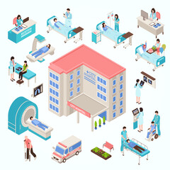 hospital isometric set