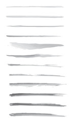 Vector large set of different grunge brush strokes.