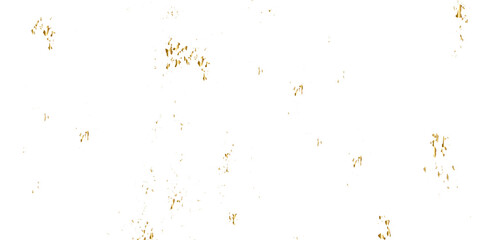 Abstract doted and confetti golden glitter and dust particles splatter on transparent background. Dust golden grunge background. Vector illustration.