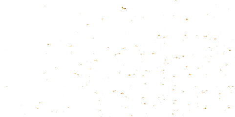 Fototapeta na wymiar Doted and confetti golden glitter on transparent background. Shiny glittering dust. Gold glitter sparkle confetti that floats down falling. Vector illustration.