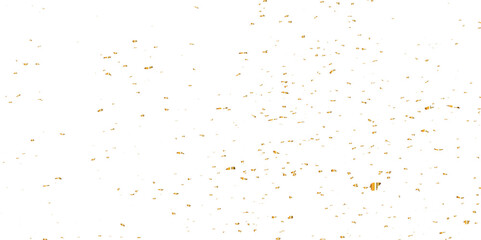 Doted and confetti golden glitter on transparent background. Shiny glittering dust. Gold glitter sparkle confetti that floats down falling. Vector illustration.