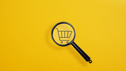 Cost control is shown with shopping cart and magnifying glass. Cost of goods sold COGS. How much does it cost