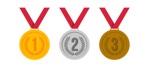  gold medal with ribbon