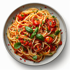  Spaghetti with tomato