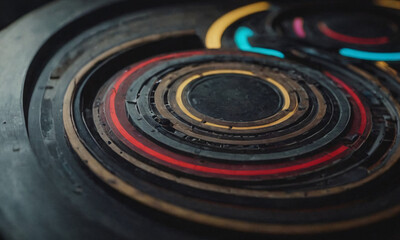 Abstract color circle