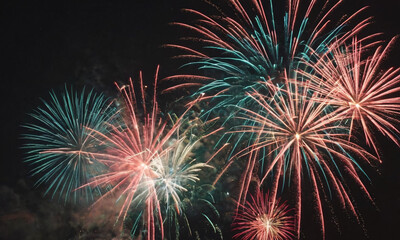 Celebration with fireworks