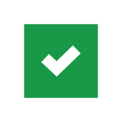line green Tick mark approved . Check mark icon symbols . symbol for website computer and mobile isolated on white background. green tick verified badge icon.
