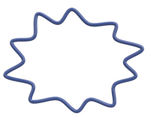 Speech Bubble. Text Box. 3D Illustration.