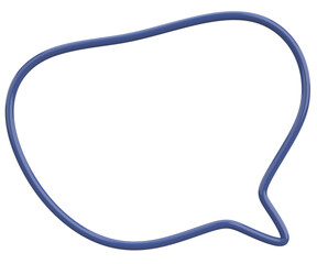 Fototapeta premium Speech Bubble. Text Box. 3D Illustration.