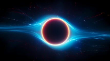 Obraz premium Abstract neon circle