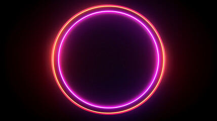 Obraz premium Abstract neon circle
