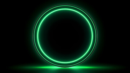 Obraz premium Technology bright circles on background