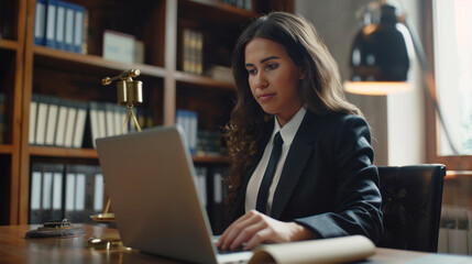 law firm and business lawyer working on legal project development plan