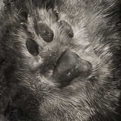 In the intricate patterns of my paw, love etches its enduring story