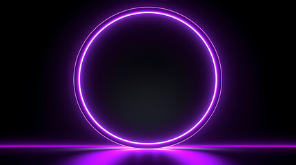 Obraz premium Technology bright circles on background