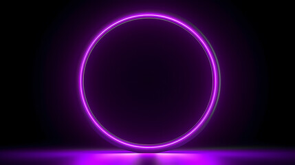 Technology bright circles on background
