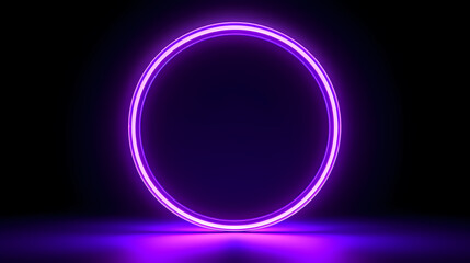Obraz premium Technology bright circles on background