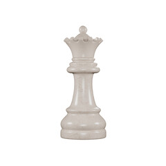 Queen chess piece in marble premium texture