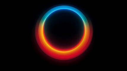 Technology bright circles on background