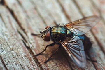 Obraz premium Close up of a fly