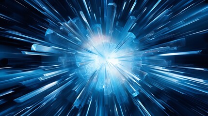 Abstract ice crystals form amidst the explosion. Cold design merges with the frozen blast.