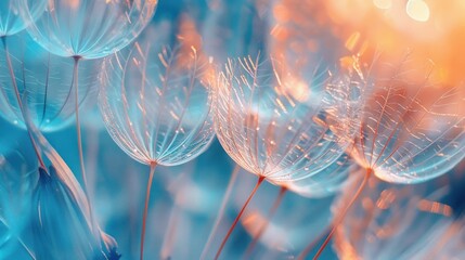 A dreamy macro photo of a dandelion.