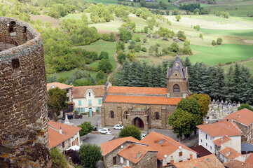 Eglise de Polignac vue du donjon