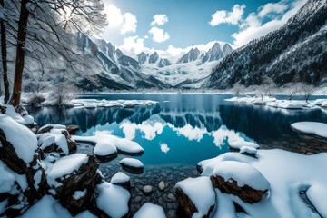 lake in the mountains