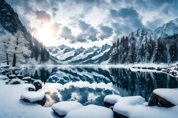winter mountain landscape