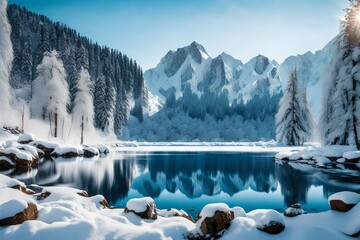 lake in the mountains
