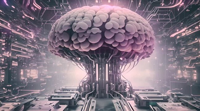 brain tree with future technology concept