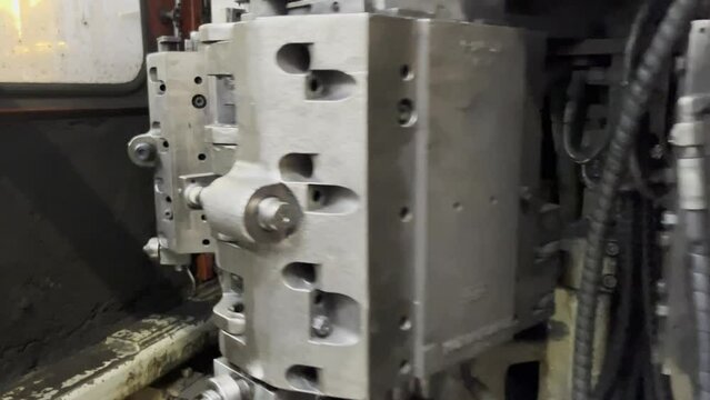 Plastic pet preforms blow machine.