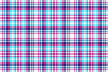 Check texture textile of pattern seamless background with a vector plaid tartan fabric.