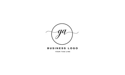 GA, AG, G, A, Abstract Letters Logo monogram