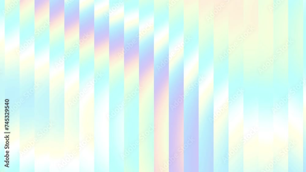 Poster holographic modern abstract looped animation. seamless gradient background in light neon pastel colo