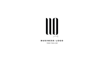 WQ, QW, W, Q, Abstract Letters Logo Monogram