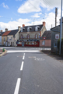 Some Historic buildings from World War 2, In the center of Carentan, France. August 14 2023.