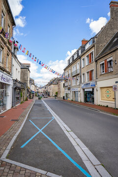 Some Historic buildings from World War 2, In the center of Carentan, France. August 14 2023.