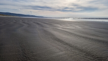Golden Sands of Harlech Beach at Sunset, United Kingdon , Wales Snowdonia National Park