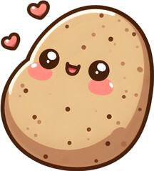 Fototapeta premium potato - 감자. Generative AI