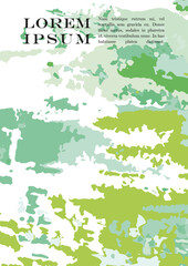 Obraz premium Brush paint Vector Background Templates Set. Hand Painted Artwork Page Collection. Good for Cover, Invitation, Banner, Placard, Brochure, Poster, Card, Flyer and other.