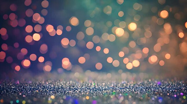 Abstract Loopable Background with nice multicolor bokeh